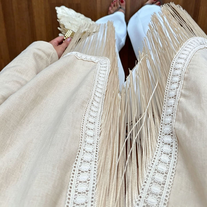 Herbstliche Boho-Oberbekleidun – Tassel Fringe Trim Bewertung und Preis
