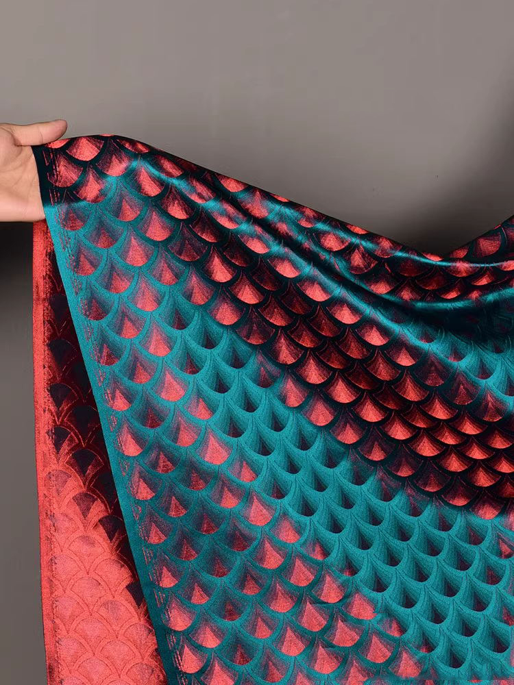 Pfauengrüner gewebter Brokatst – Crystal Mesh Fabric Bewertung und Preis